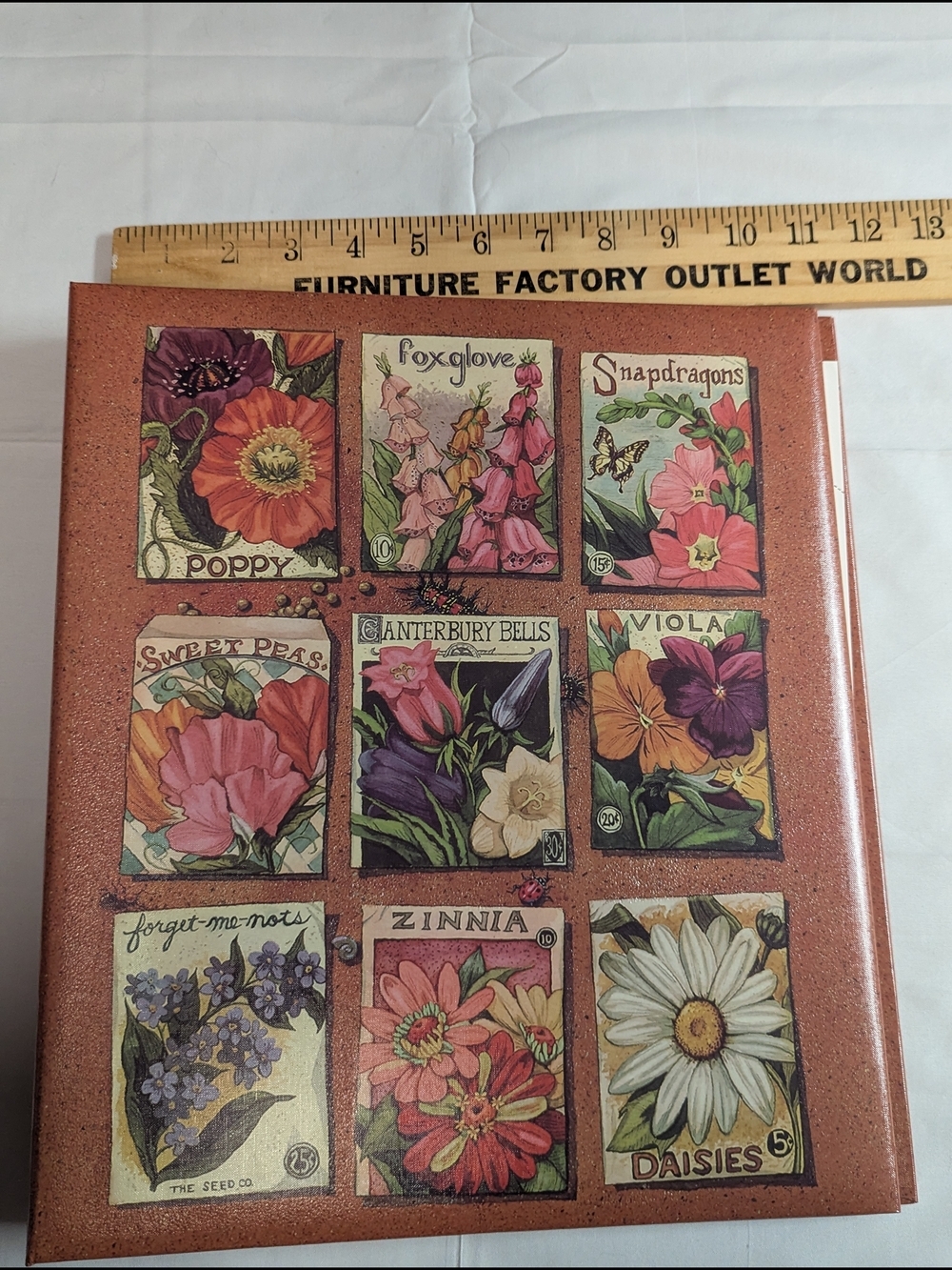 Rare Vintage Hallmark Floral Seed Packet Photo Album - Cottagecore Aesthetic NWT - Picture 9 of 11